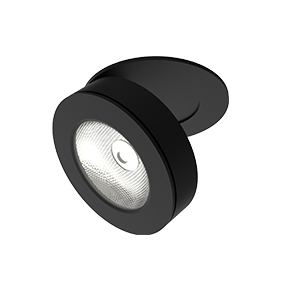 Светодиодный светильник VARTON DL-Axel Lens круглый встраиваемый 100x67 мм 12 Вт 4000 K 36 градусов черный